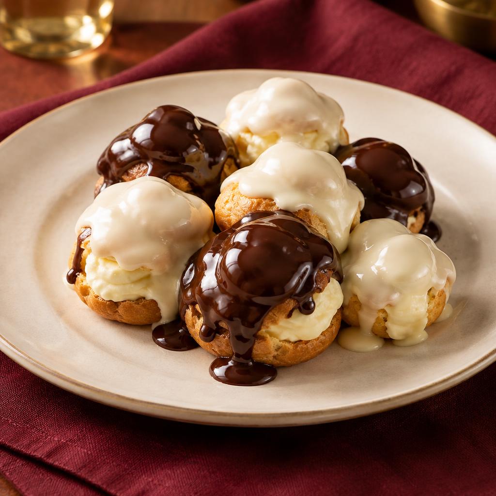 PROFITEROLES BIANCO / CIOCCOLATO